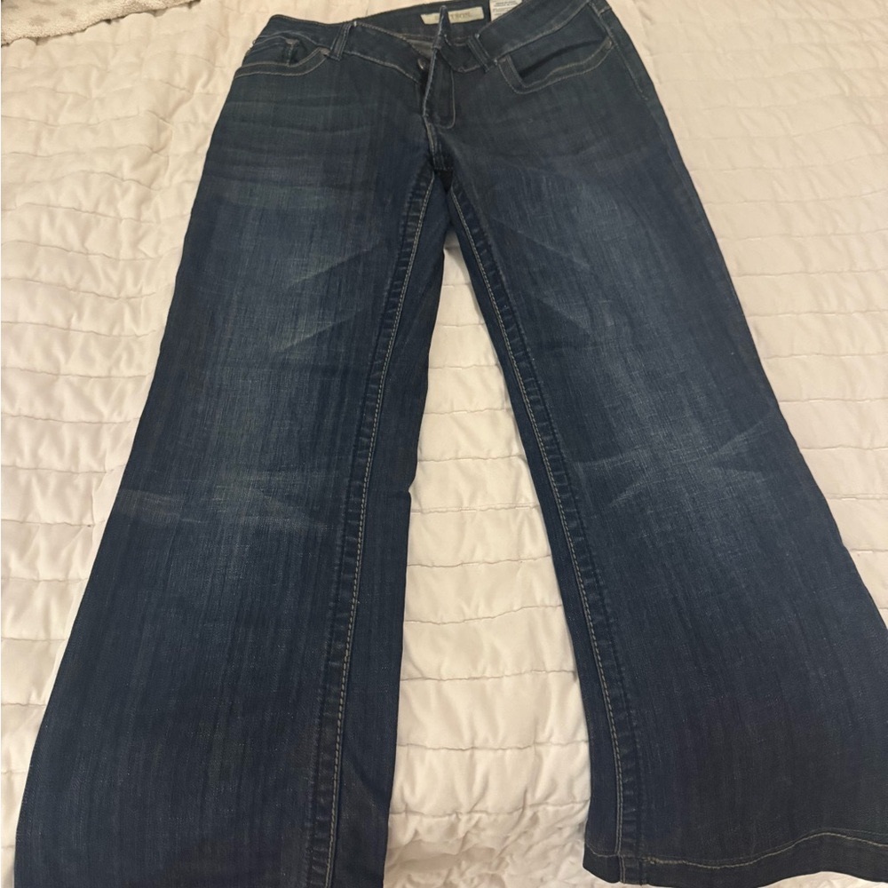 Stetson 214 City Trouser Women's Flare Jeans - Dark Wash